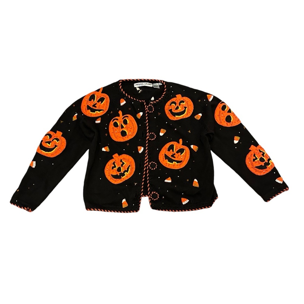 Vintage Michael Simon Halloween Sweater Large
